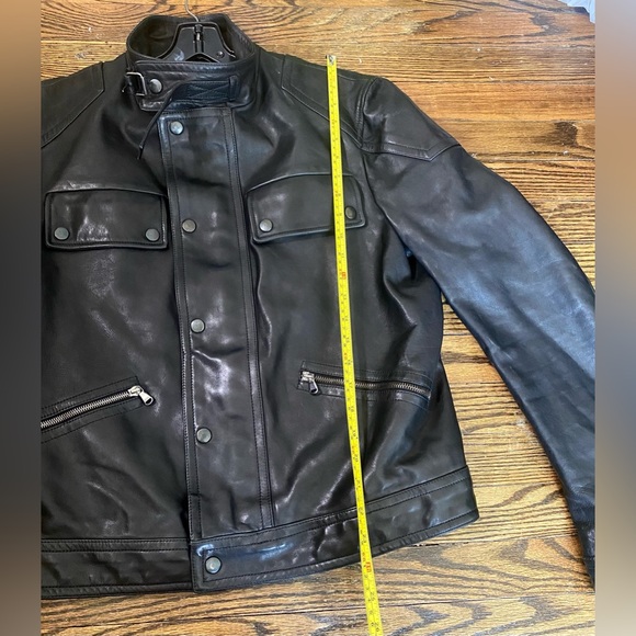 July 4 Bloomingdale’s Men’s Size50 XL 100% Lambskin Premium Genuine BlackLeather - Picture 14 of 16